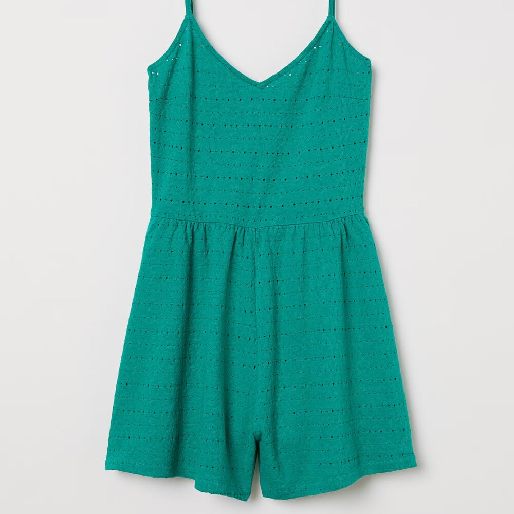 H&M Eyelet Embroidered Romper